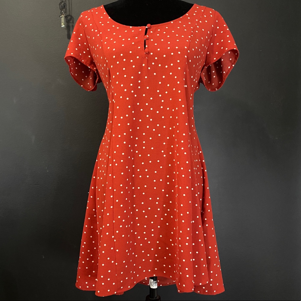Forever 21 Dress . Red with white polka dots